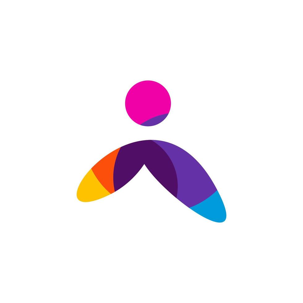 Colorful Kids Logo Template Design Vector, Emblem, Design Concept, Creative Symbol, Icon vector