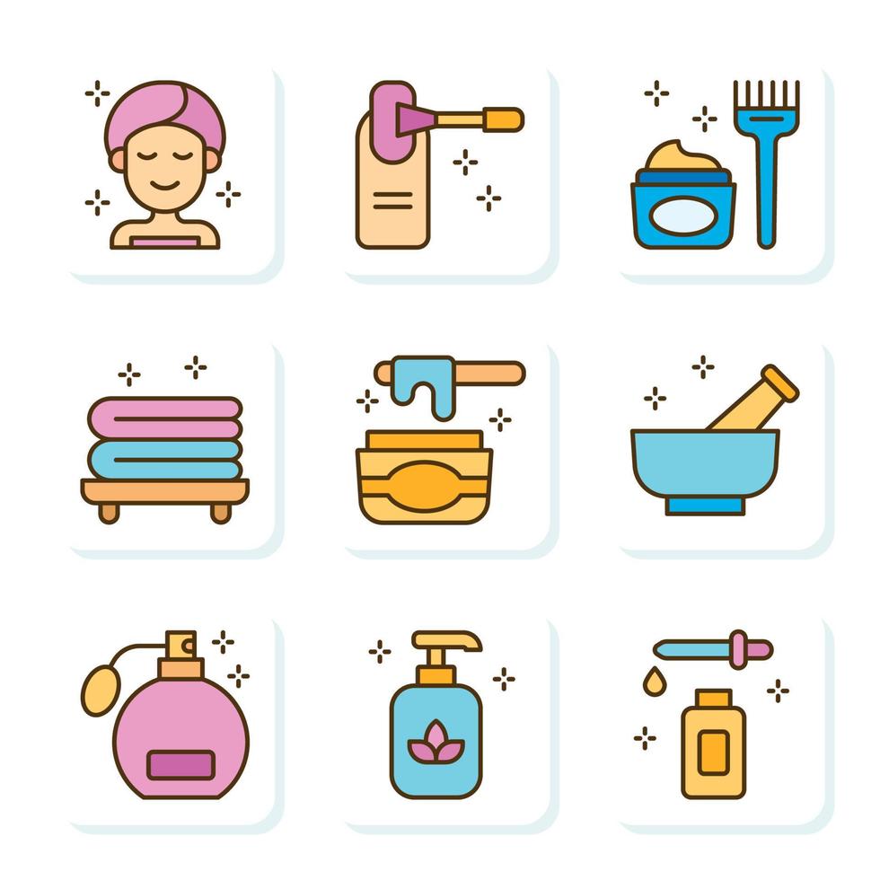 Beauty and Spa Icon Collection vector