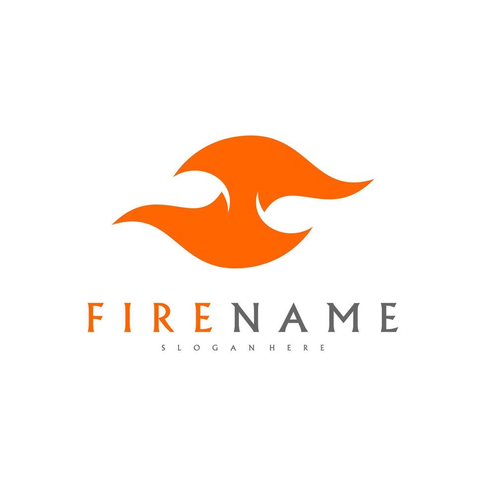 Fire flames, fire Logo design inspiration vector icons