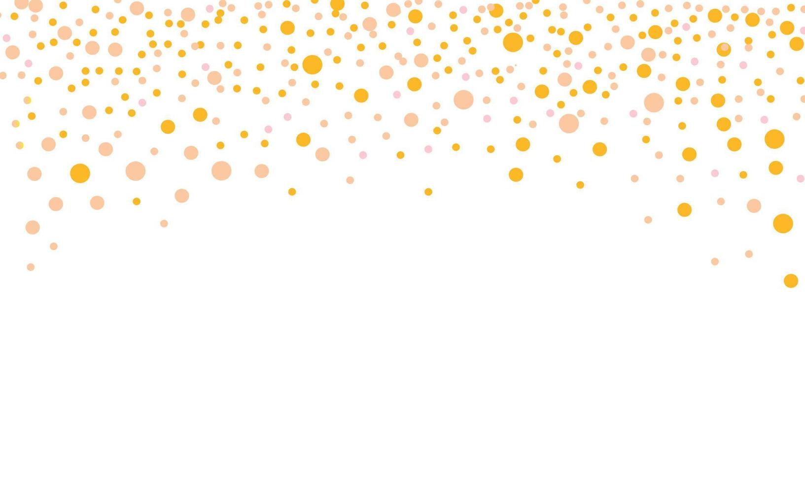 yellow confetti on a white background vector