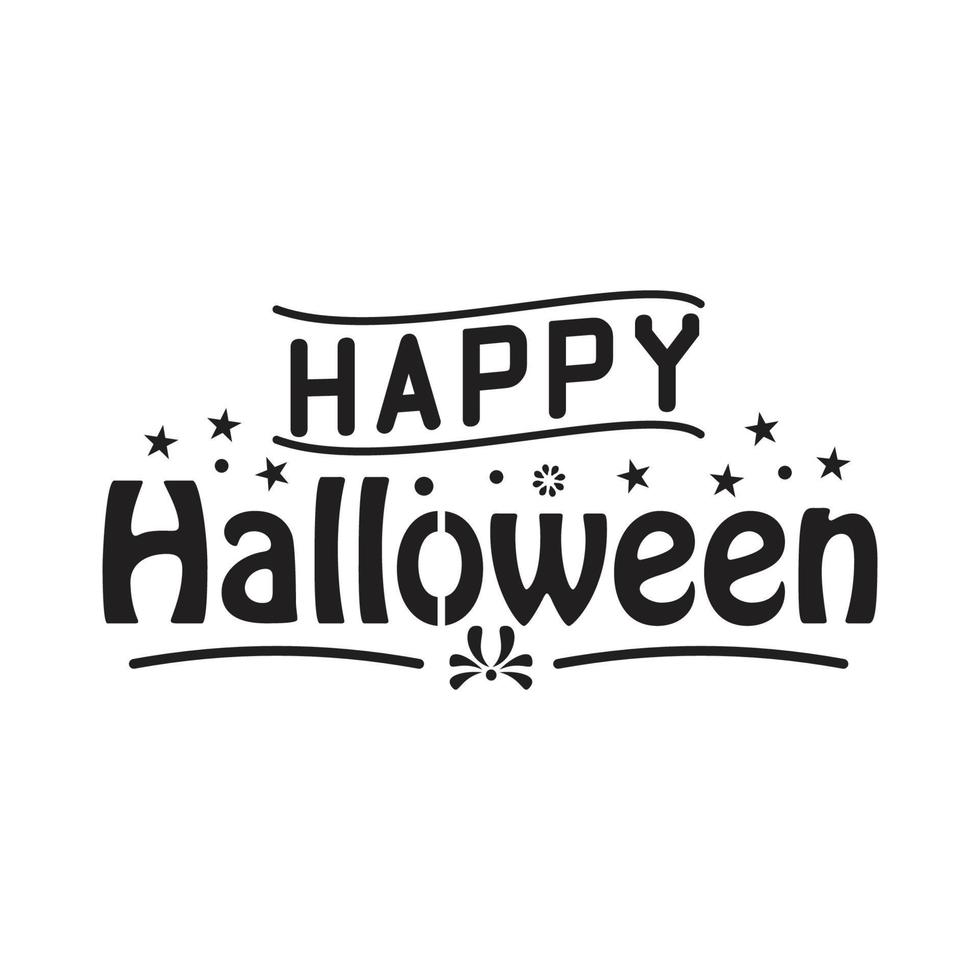 Vector Lettering Of Happy halloween  for Halloween event