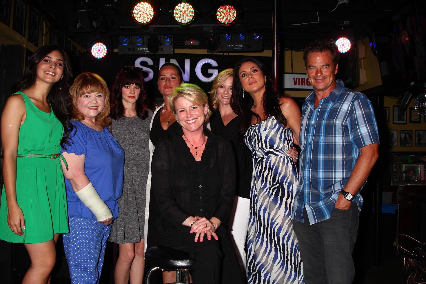 LOS ANGELES, JUN 1 -  Camila Banus, Patrika Darbo, Rachel Melvin, Crysal Chappell, Judi Evans, Martha Madison, Nadia Bjorlin, Wally Kurth at the Judi Evans Celebrates 30 years in Show Business event at the Dimples on June 1, 2013 in Burbank, CA photo