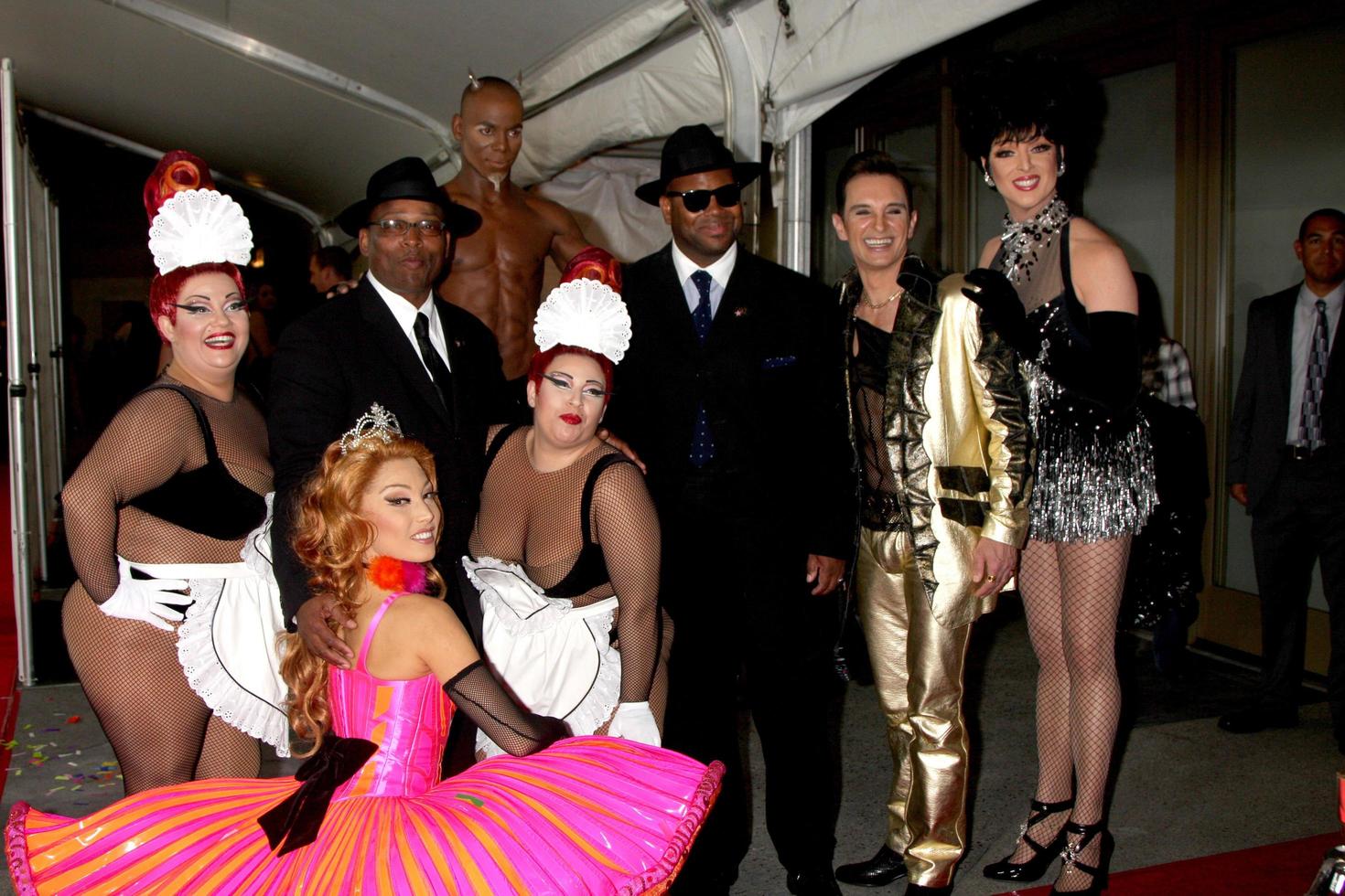 LOS ANGELES, NOV 3 -  Cirque du Soliel Performers, Terry Lewis  and Jimmy Jam  James Samuel Jimmy Jam Harris III  arrives at the Hollywood Walk of Fame 50th Anniversary Celebration at Hollywood  and Highland on November 3, 2010 in Los Angeles, CA photo