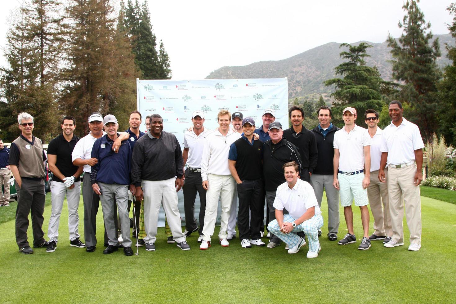 LOS ANGELES, APR 15 -  Jack Wagner and Celebrity Golfers at the Jack Wagner Celebrity Golf Tournament benefitting the Leukemia  and Lymphoma Society at the Lakeside Golf Club on April 15, 2013 in Toluca Lake, CA photo