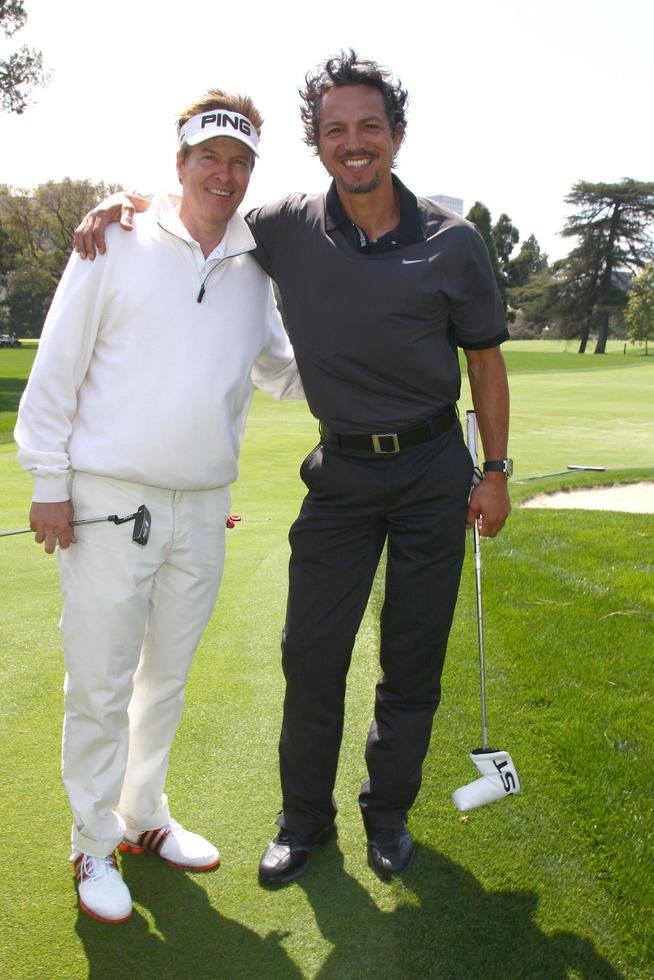 LOS ANGELES, APR 15 -  Jack Wagner, Benjamin Bratt at the Jack Wagner Celebrity Golf Tournament benefitting the Leukemia  and Lymphoma Society at the Lakeside Golf Club on April 15, 2013 in Toluca Lake, CA photo