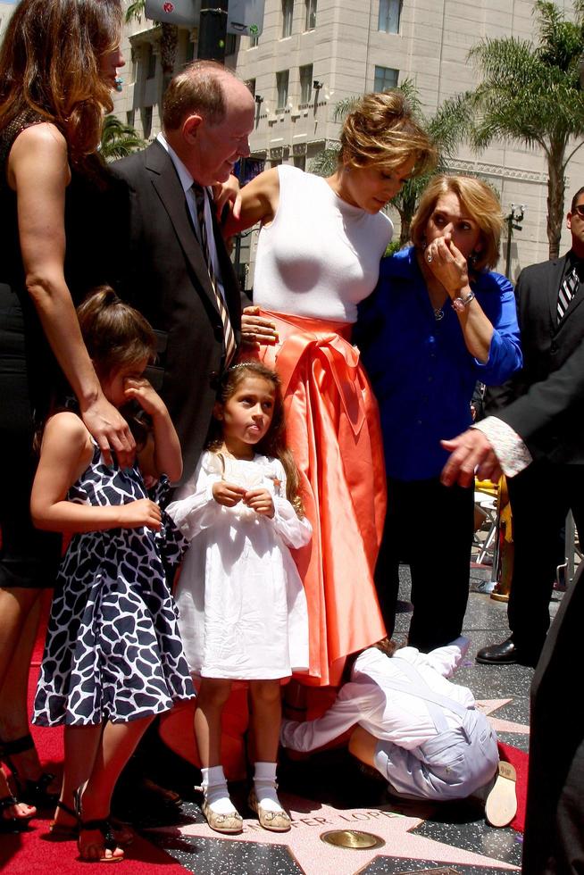 LOS ANGELES, JUN 20 -  David Lopez, Emme Anthony, Jennifer Lopez, Lupe Lopez, Max Anthony at the Hollywood Walk of Fame star ceremony for Jennifer Lopez at the W Hollywood Hotel on June 20, 2013 in Los Angeles, CA photo