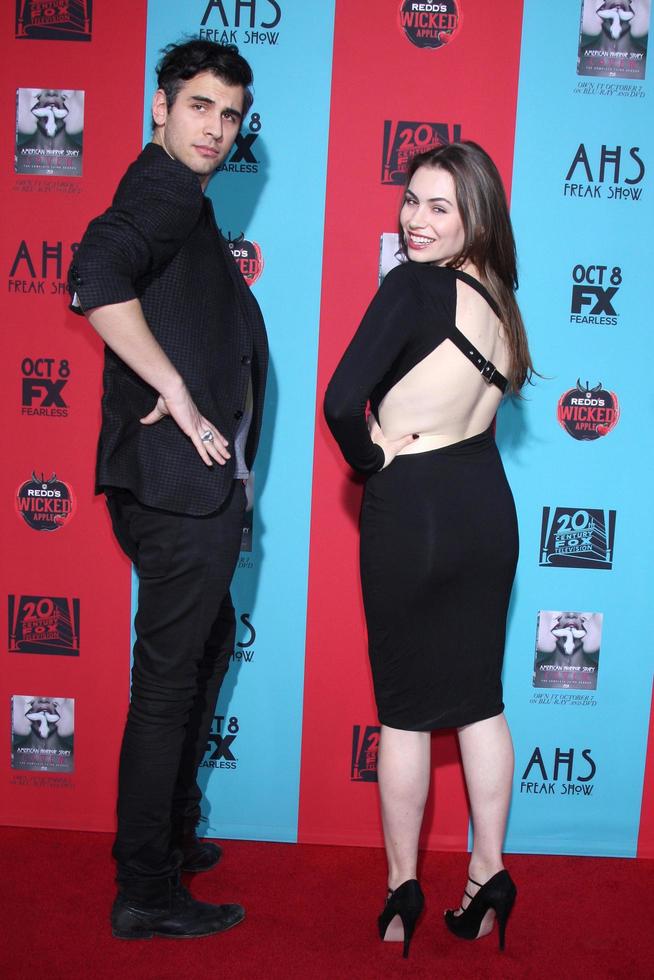 LOS ANGELES, OCT 5 - Nick Simmons, Sophie Simmons at the American Horror Story - Freak Show Premiere Event at TCL Chinese Theater on October 5, 2014 in Los Angeles, CA photo