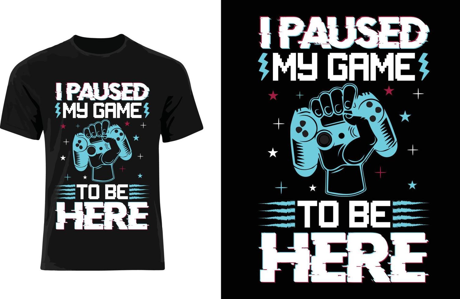 Gaming T-shirt Design, Men t-shirt vector