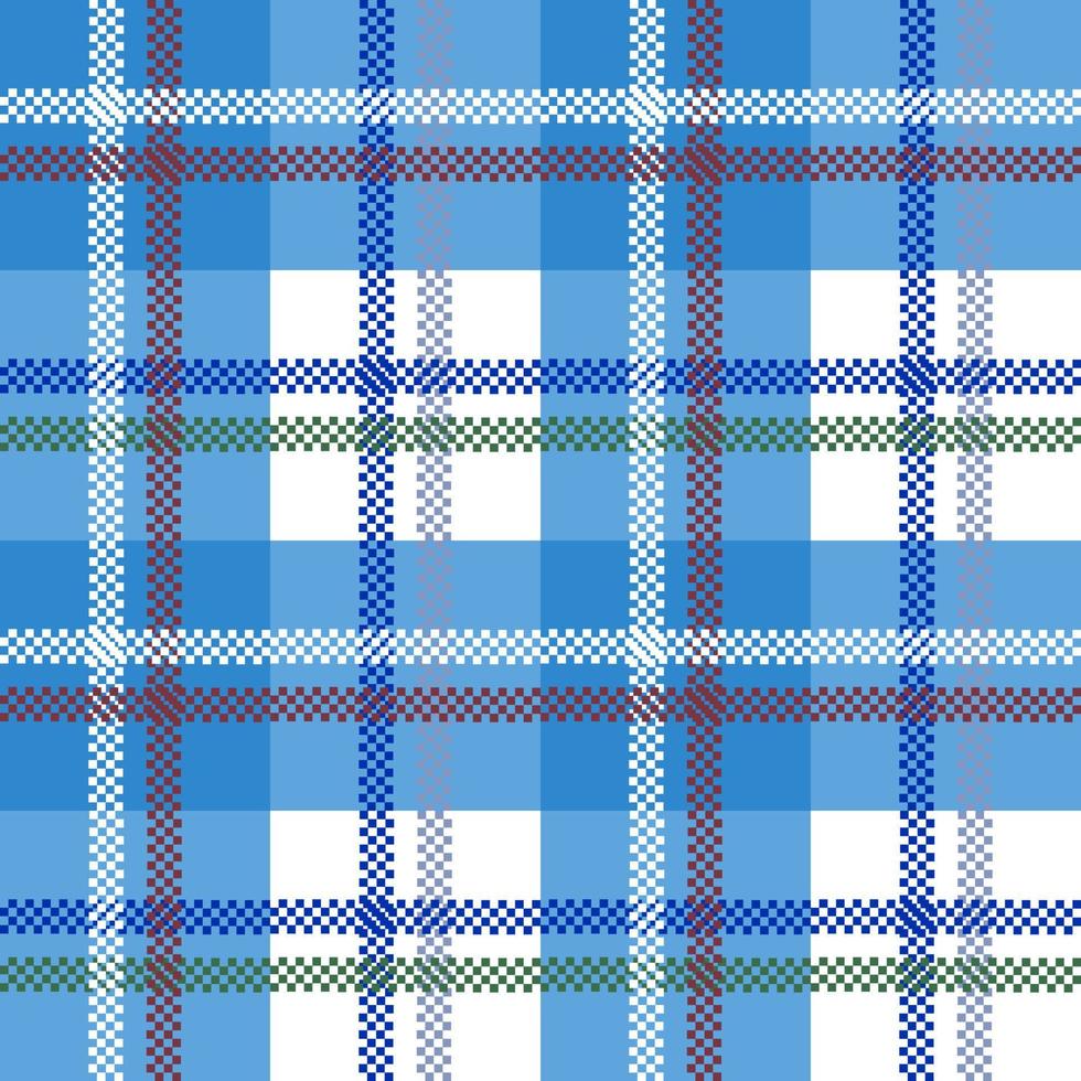 Tela escocesa sin costuras azul para camisas, mantas, manteles, fundas u otros artículos de moda. la vida cotidiana y la impresión de textiles para el hogar vector