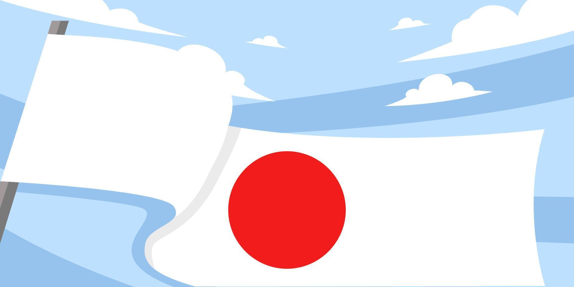 Japan Flag Background Design Templates vector