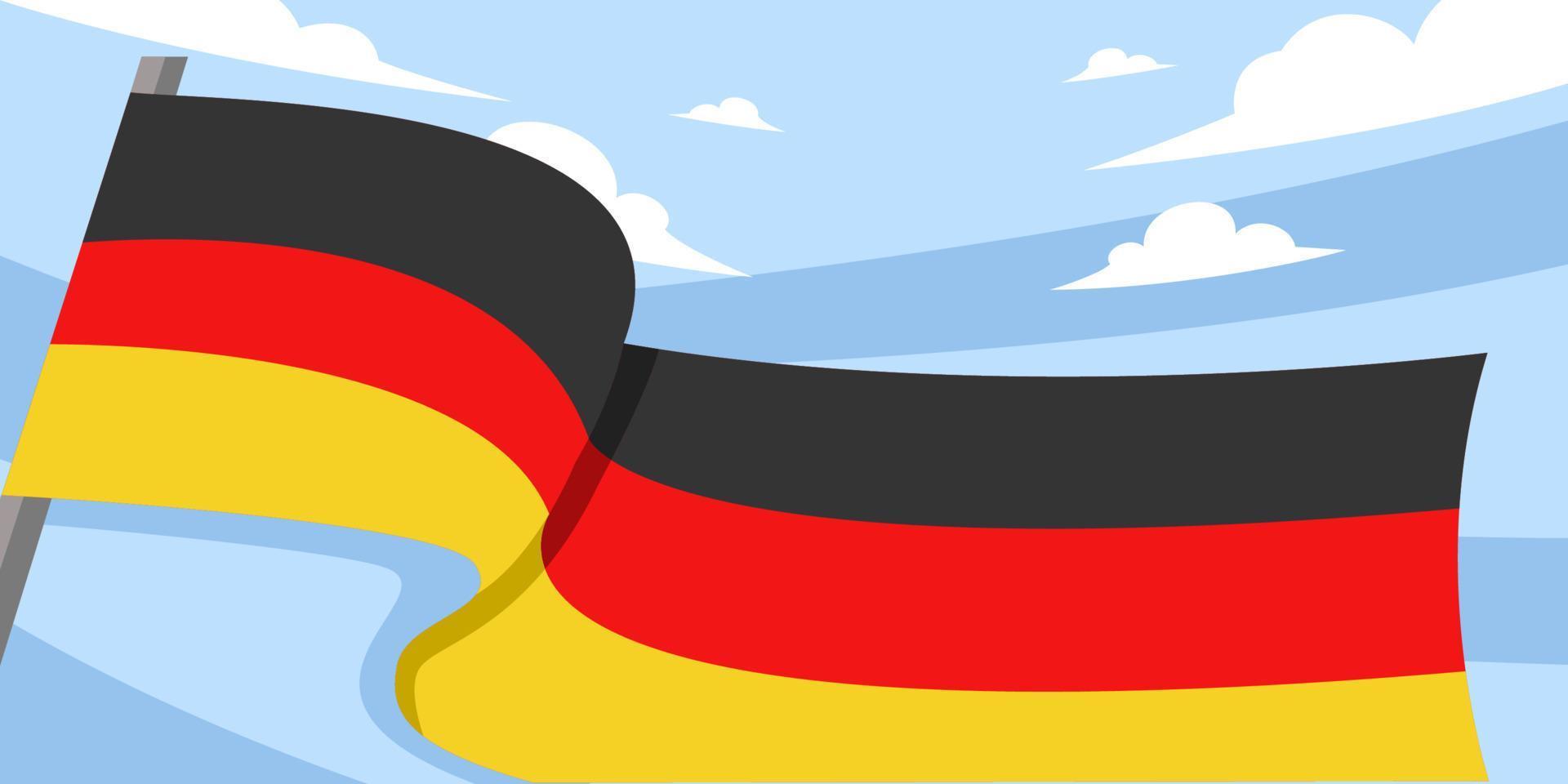 Germany Flag Background Design Templates vector