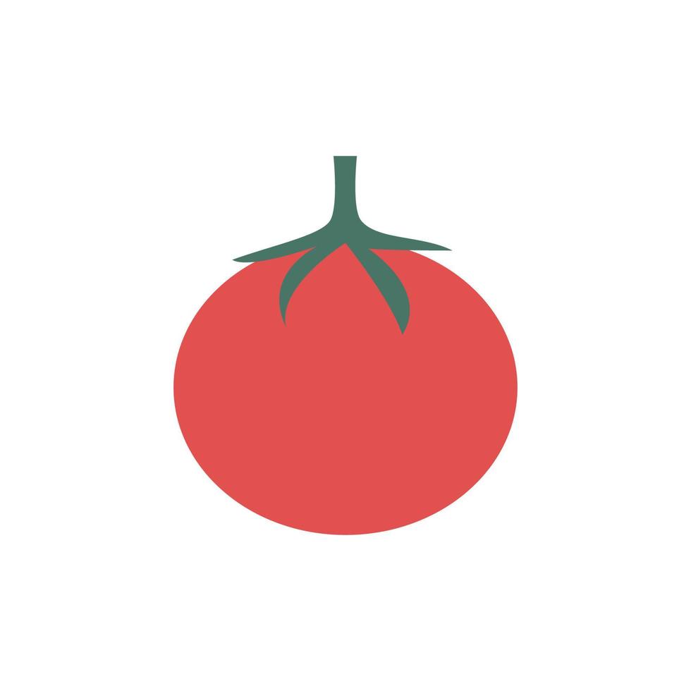 tomate rojo garabato. imágenes prediseñadas vectoriales. vector