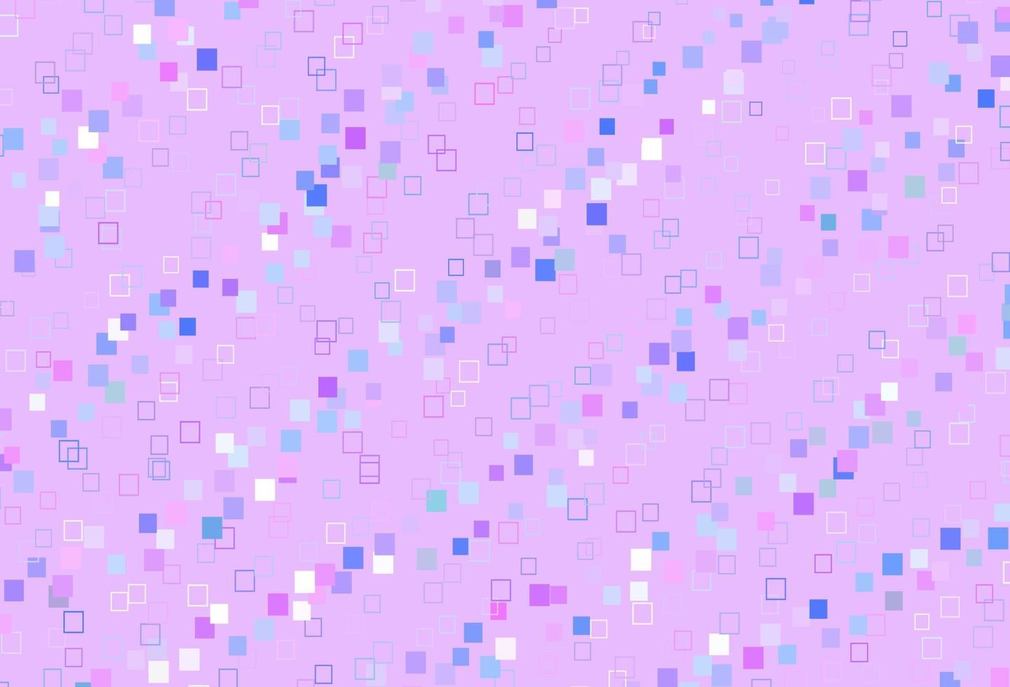 Telón de fondo de vector rosa claro, azul con líneas, rectángulos.