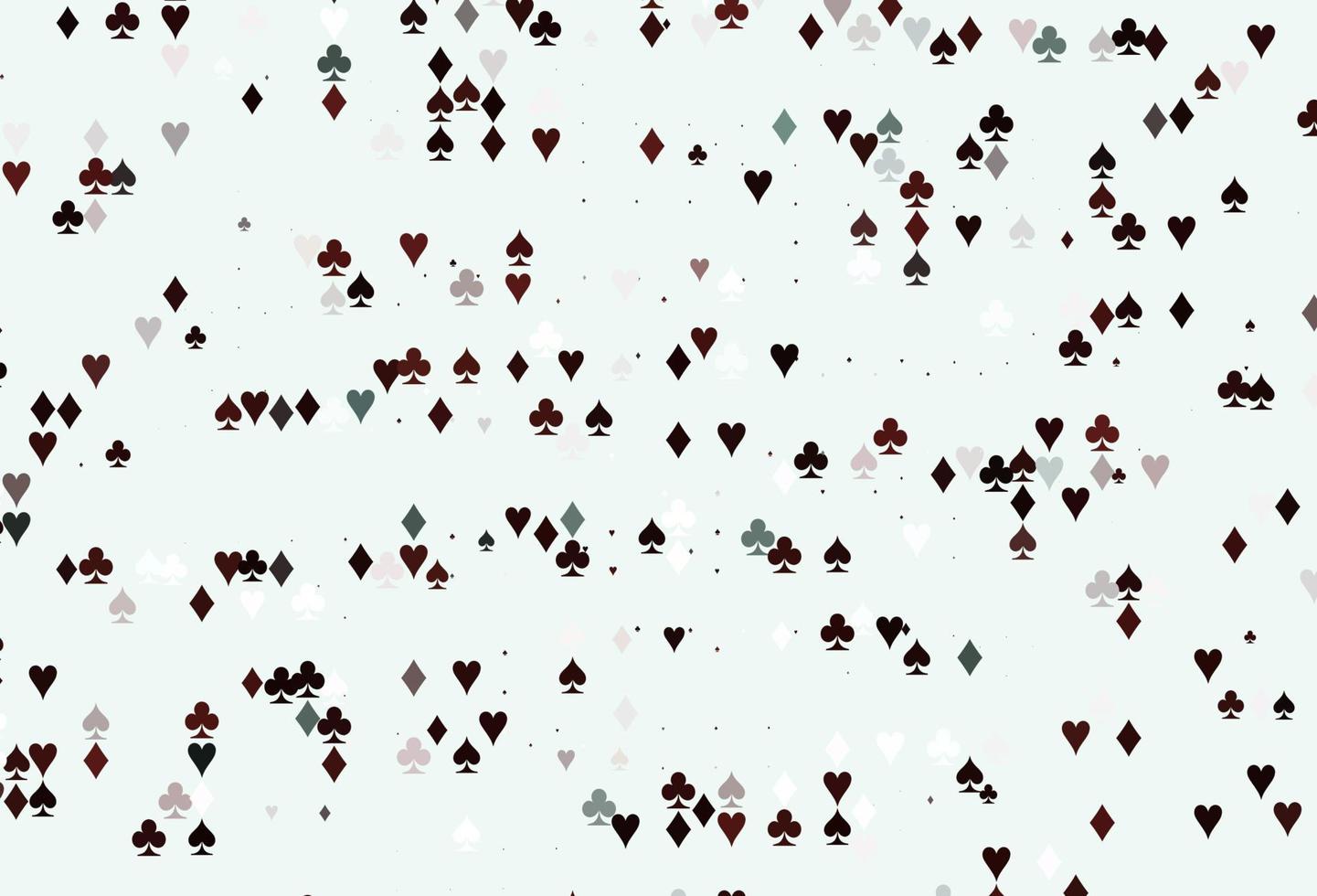 Light Red vector background with cards signs.