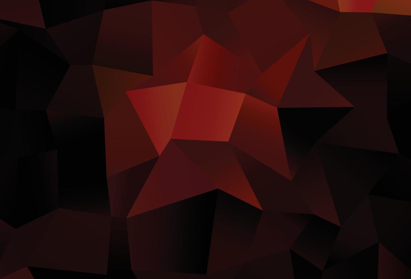 Dark Red vector cover with polygonal style.