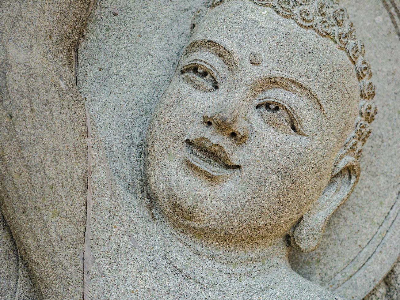 Chinese Buddha Wall on Xuanwu Mountain or yuanshan temple at Lufeng city guangdong province china.Yuanshan temple The famouse temple in guangdong province China. photo