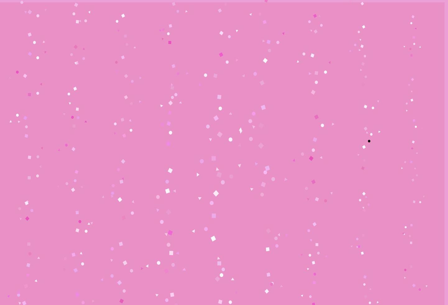 Light Pink vector template with crystals, circles, squares.