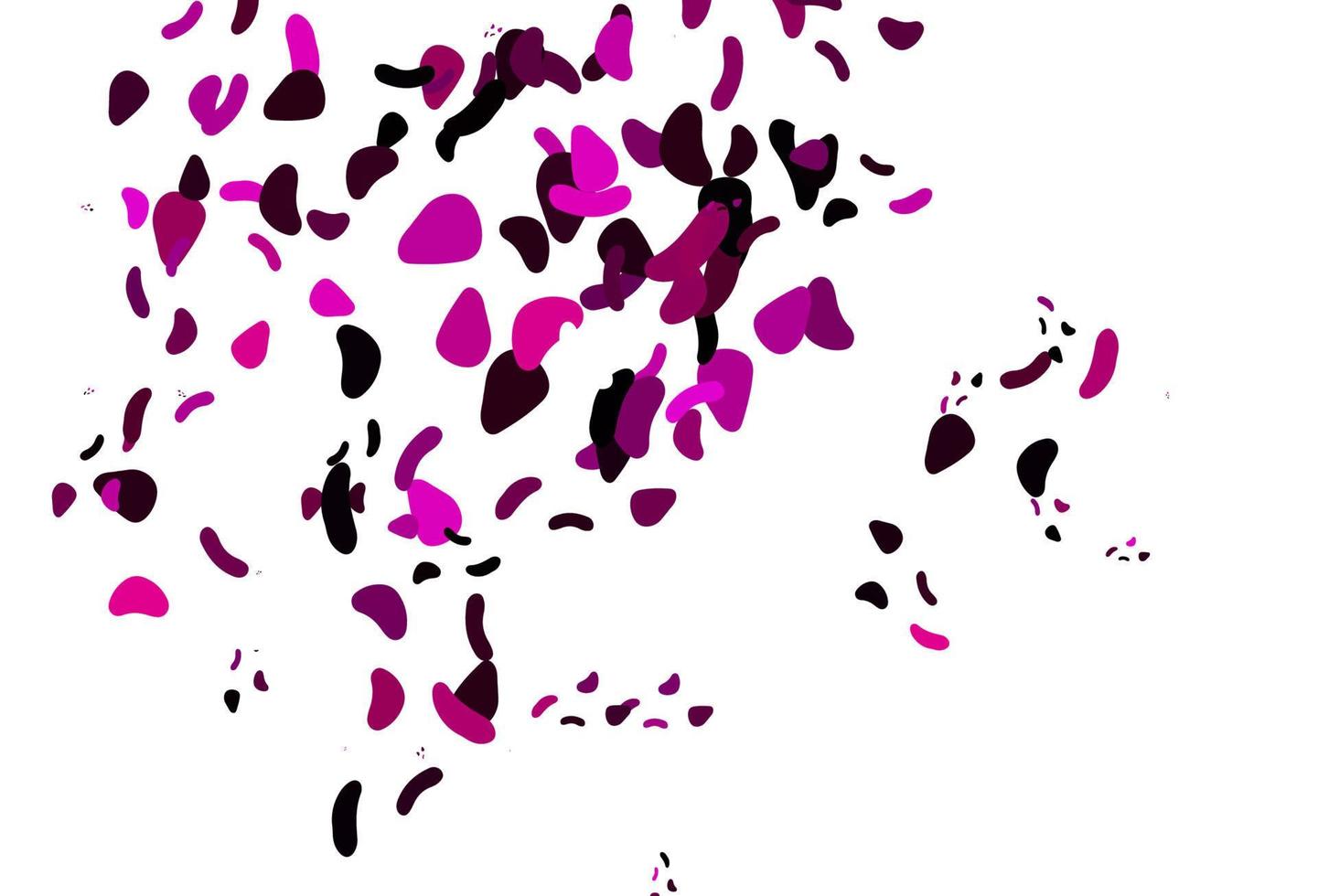 Light Pink vector pattern with chaotic shapes.