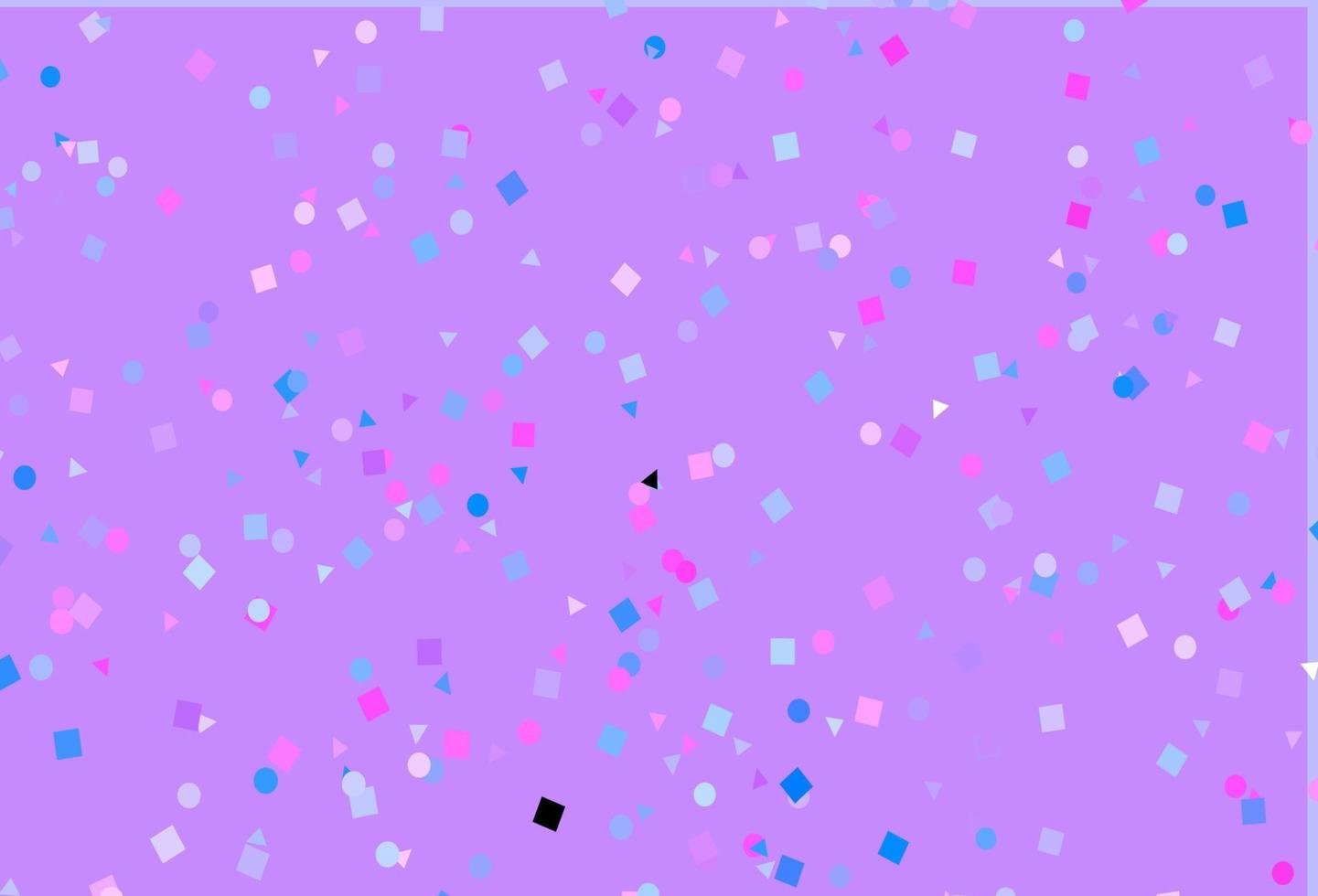 Light Pink, Blue vector backdrop with lines, circles, rhombus.
