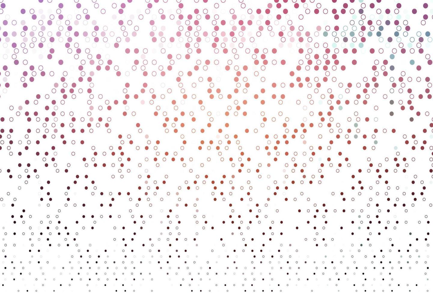 Light Pink, Yellow vector background with bubbles.