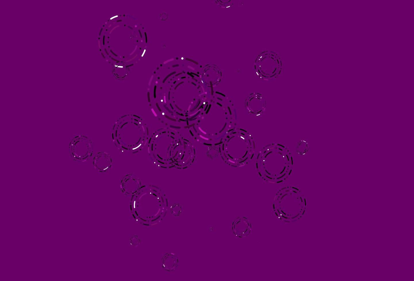 Light Purple vector background with bubbles.