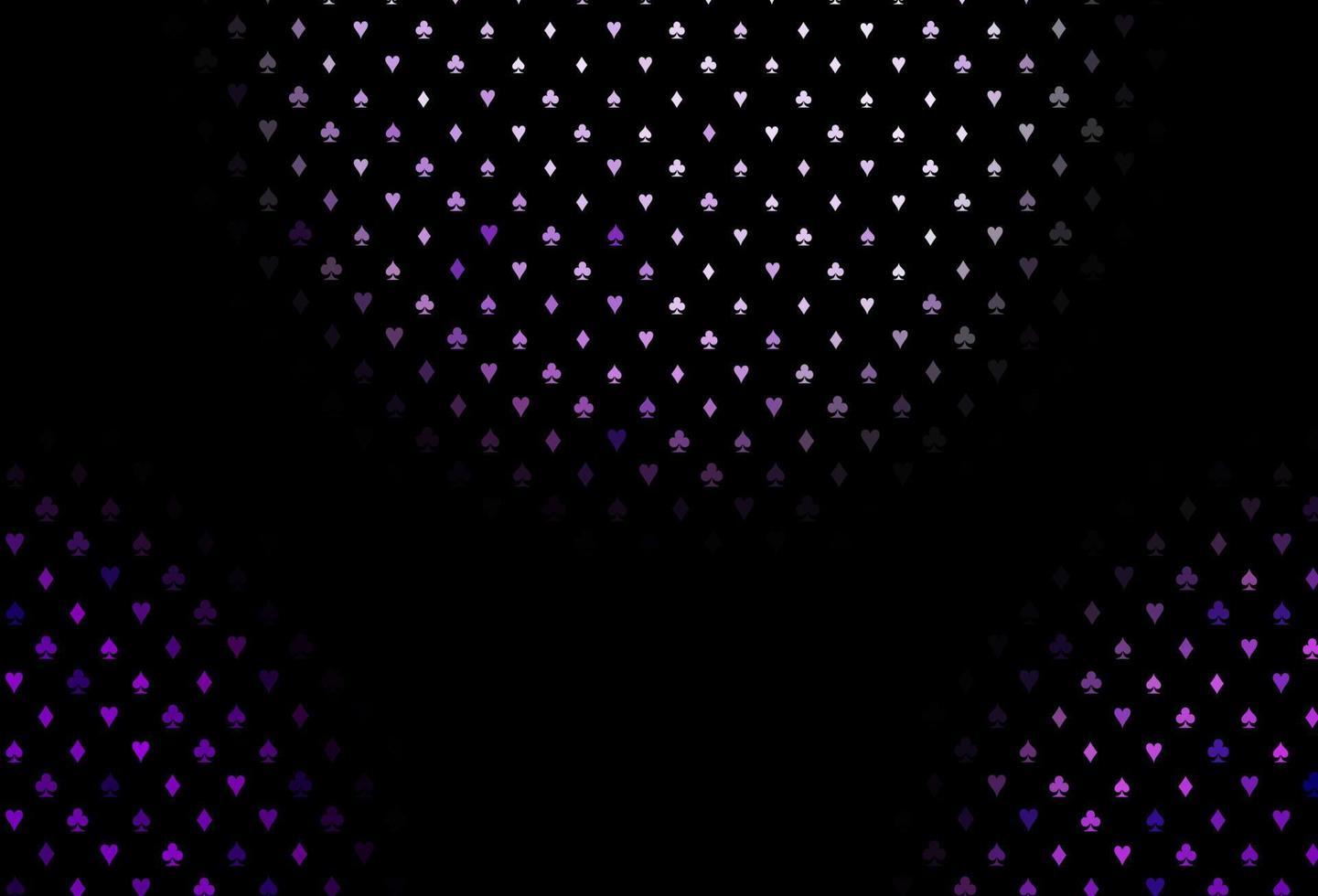 cubierta de vector de color púrpura oscuro con símbolos de apuesta.