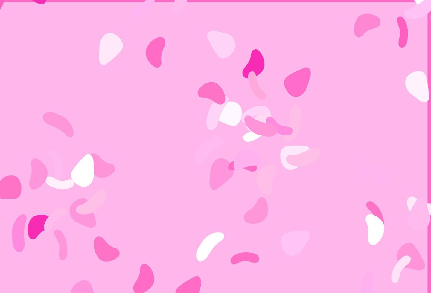 Light Pink vector texture with random forms.