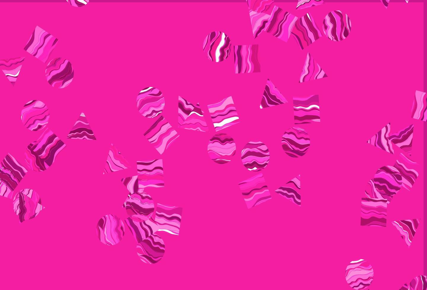 Light Pink vector layout with circles, lines, rectangles.
