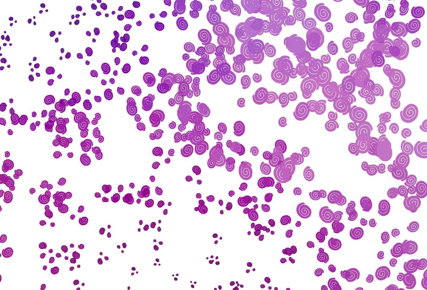 Light Purple vector pattern with liquid shapes.