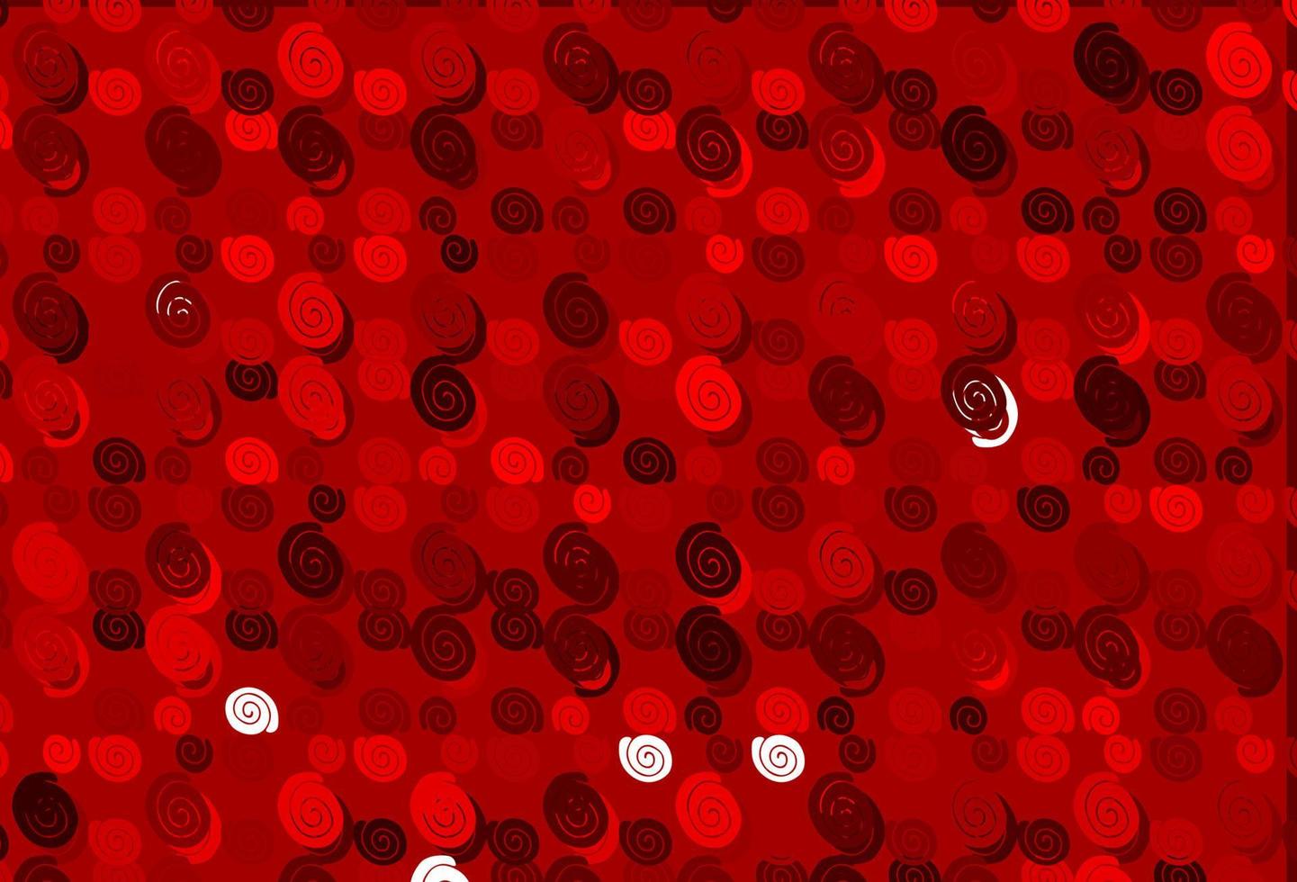 Light Red vector template with bubble shapes.