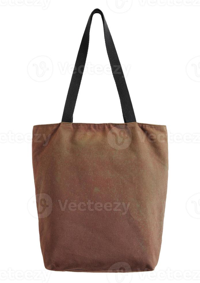 fabric bag isolated on white background with clipping path photo