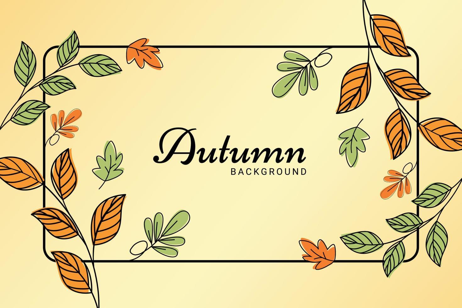 Flat autumn celebration fall background vector