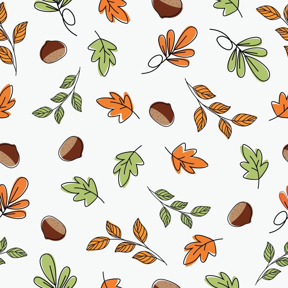 fondo de patrones de otoño otoño vector