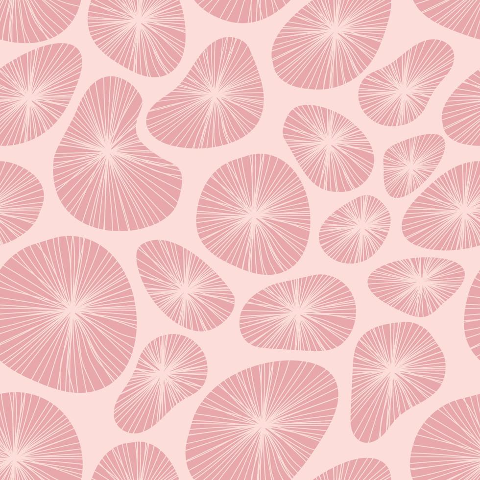patrón abstracto de medusas dibujadas a mano vector