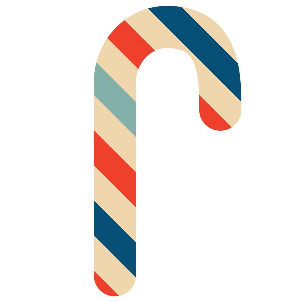 Vintage striped lollipop insulated on a white background vector