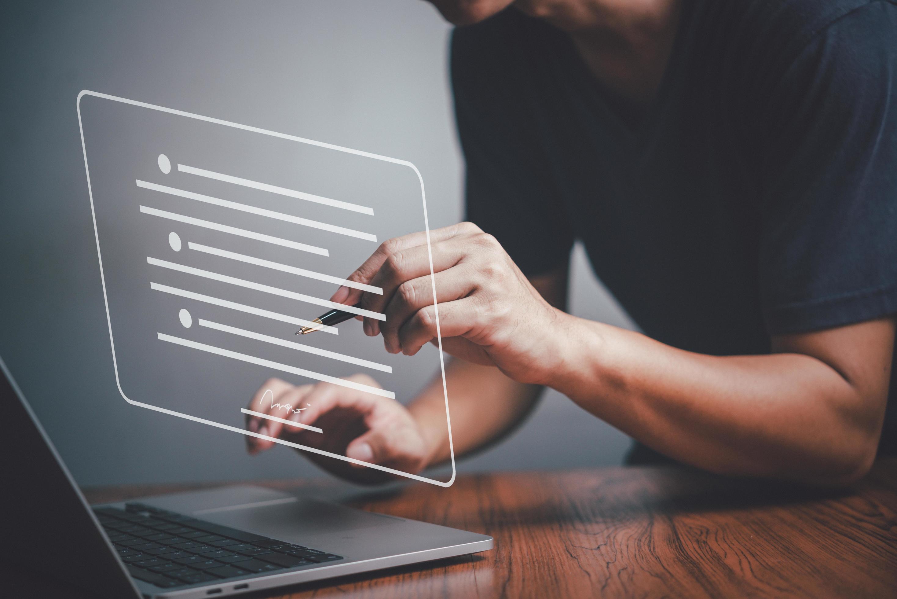 firmas electrónicas para documentos de gestión contrato digital en
