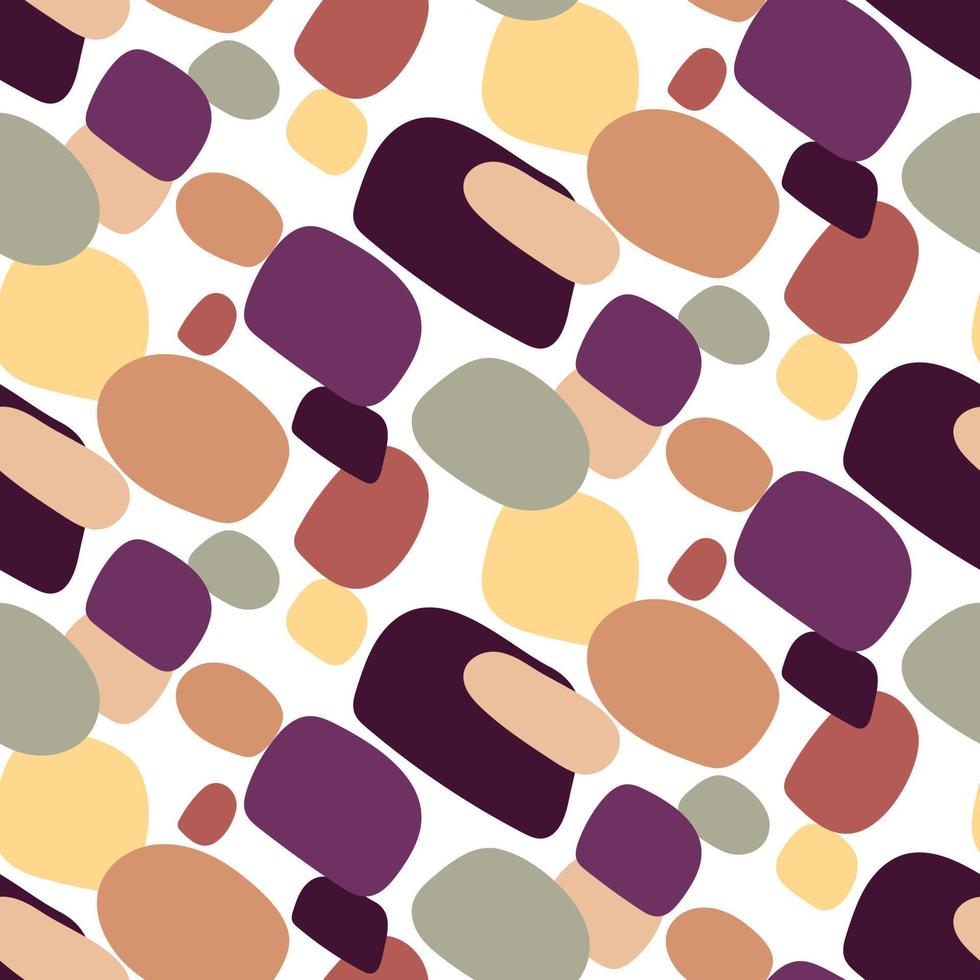 A pattern of geometric shapes in retro style. Suitable for use in printed products. Banners, flyers, stickers, promotional products. Printed texture on textiles. vector