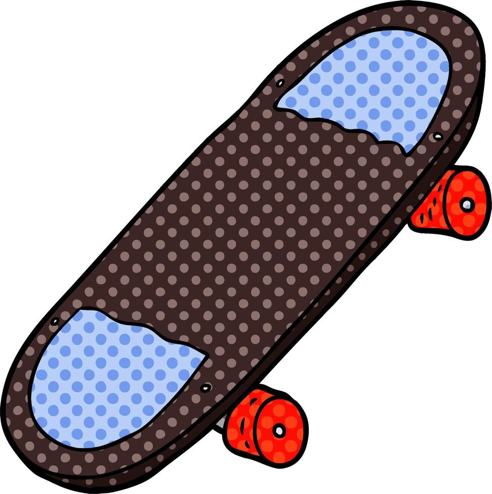 Vector cartoon skateboard