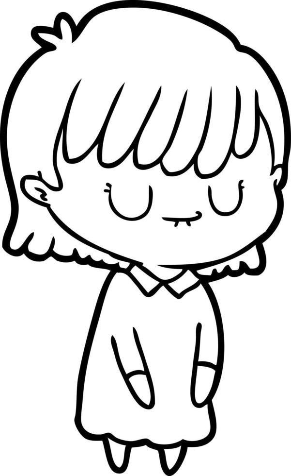 Vector cartoon woman