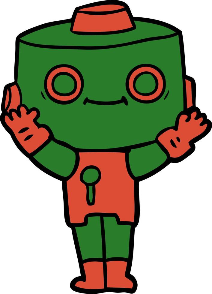 robot de dibujos animados de vector