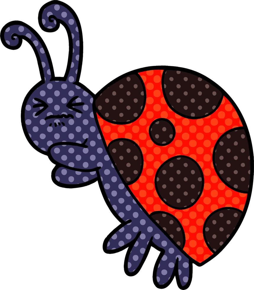 Vector cartoon ladybug