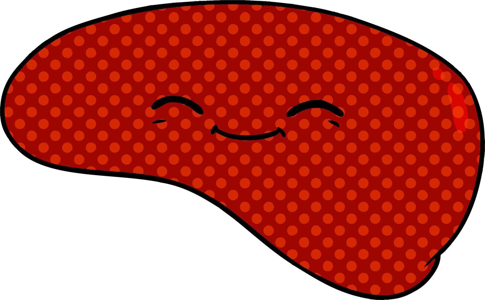 Vector cartoon liver