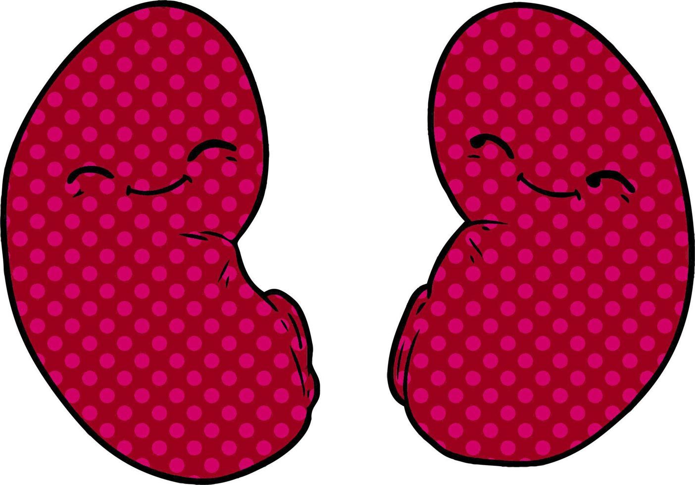 Vector cartoon kidneys