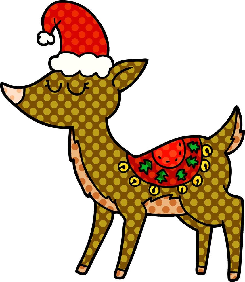 Vector cartoon reindeer