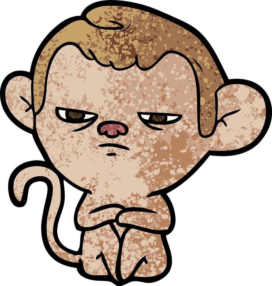 cartoon monkey character vector