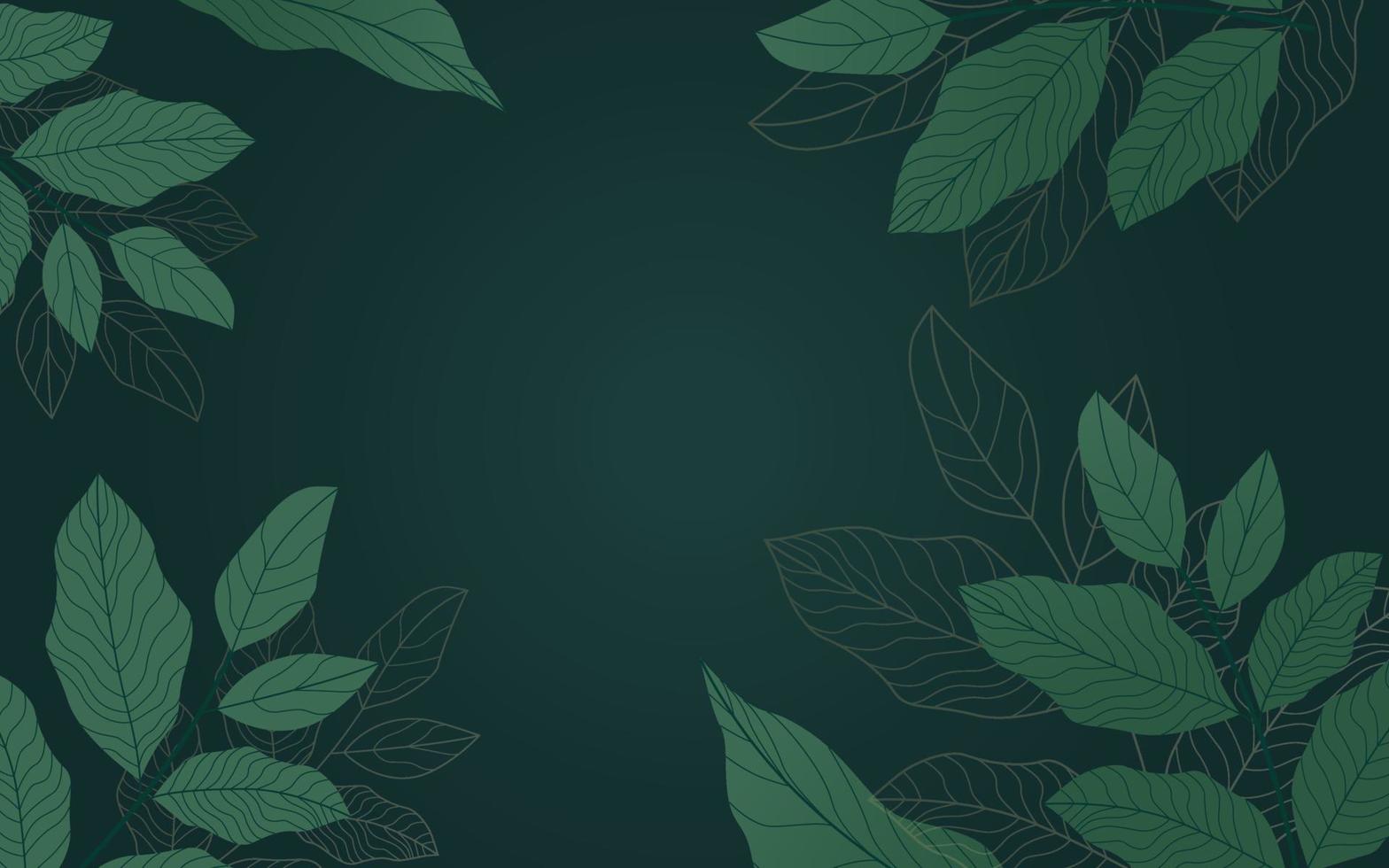 Gradient tropical leaves background eps.10 vector