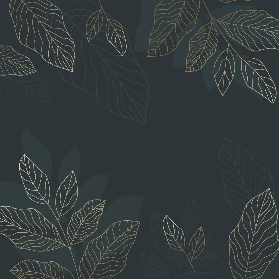 Hand drawn linear engraved floral background eps.10 vector