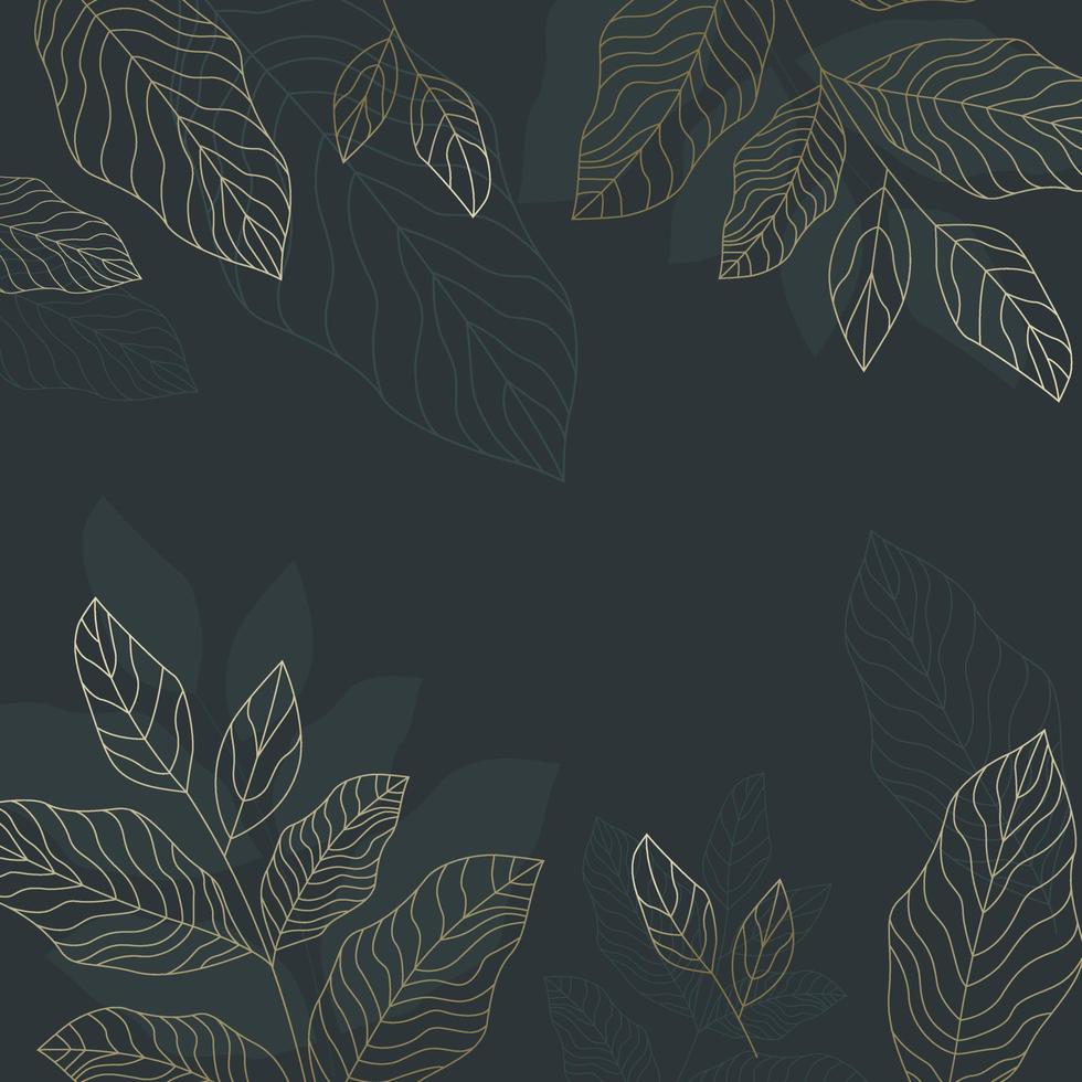 Hand drawn linear engraved floral background eps.10 vector