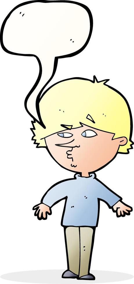cartoon suspicious man looking over shoulder with speech bubble vector
