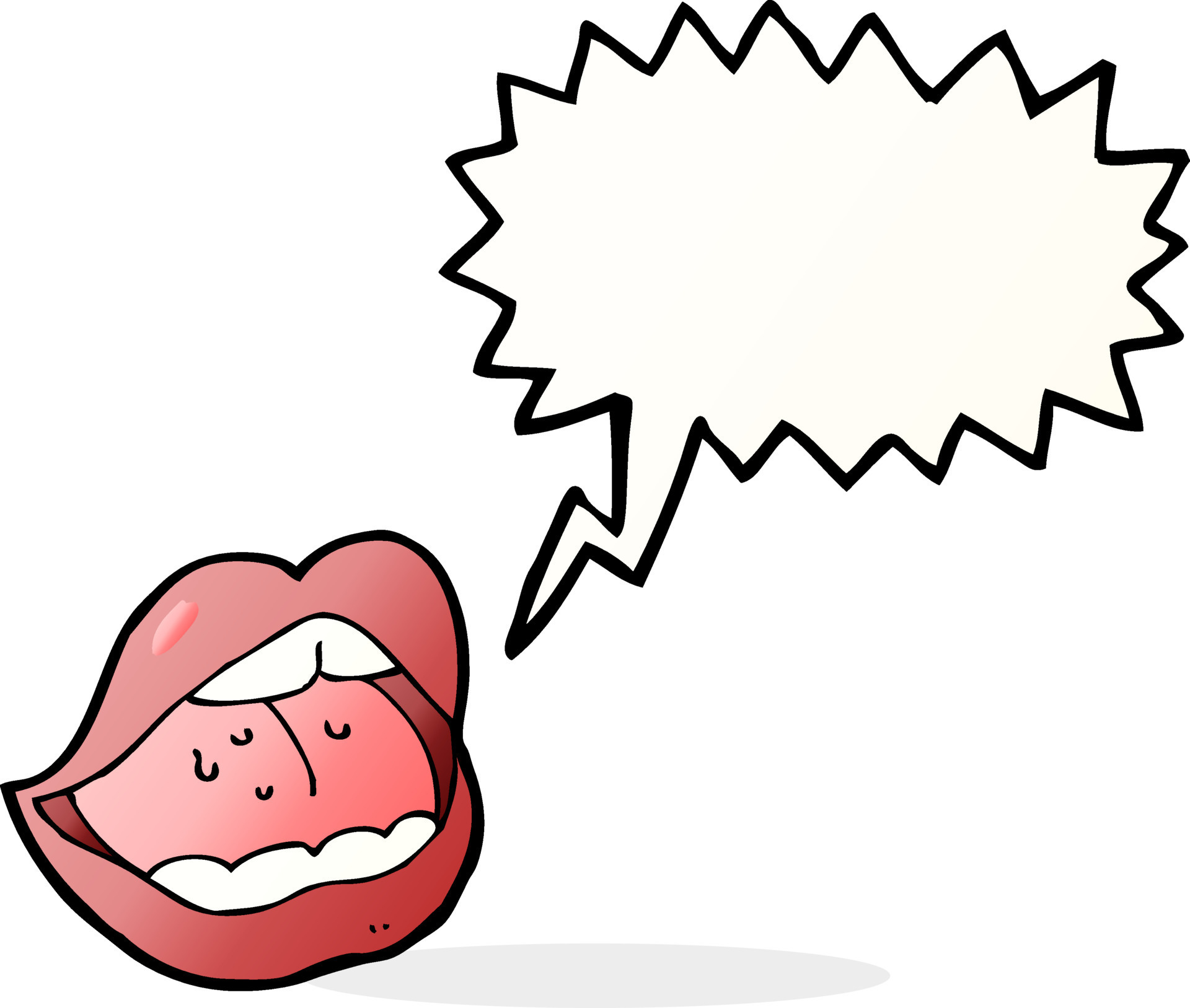 cartoon open mouth with speech bubble 12351287 Vector Art at Vecteezy